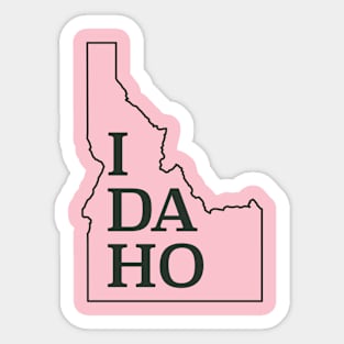 I DA HO Sticker